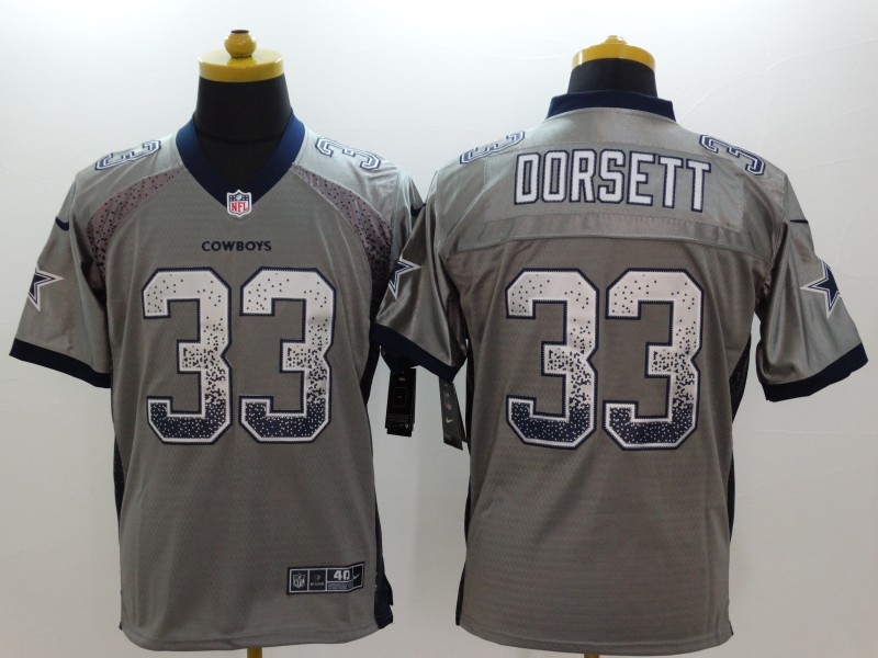 Men's Dallas Cowboys Tony Dorsett #33 Gray Jersey